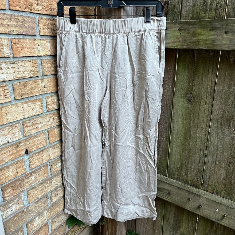 Haven Well Within Tan Wide Leg Cropped Pants